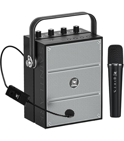 Amazon | WWINBRIDGE ポータブルスピーカー付きマイク 15W ハンズ
